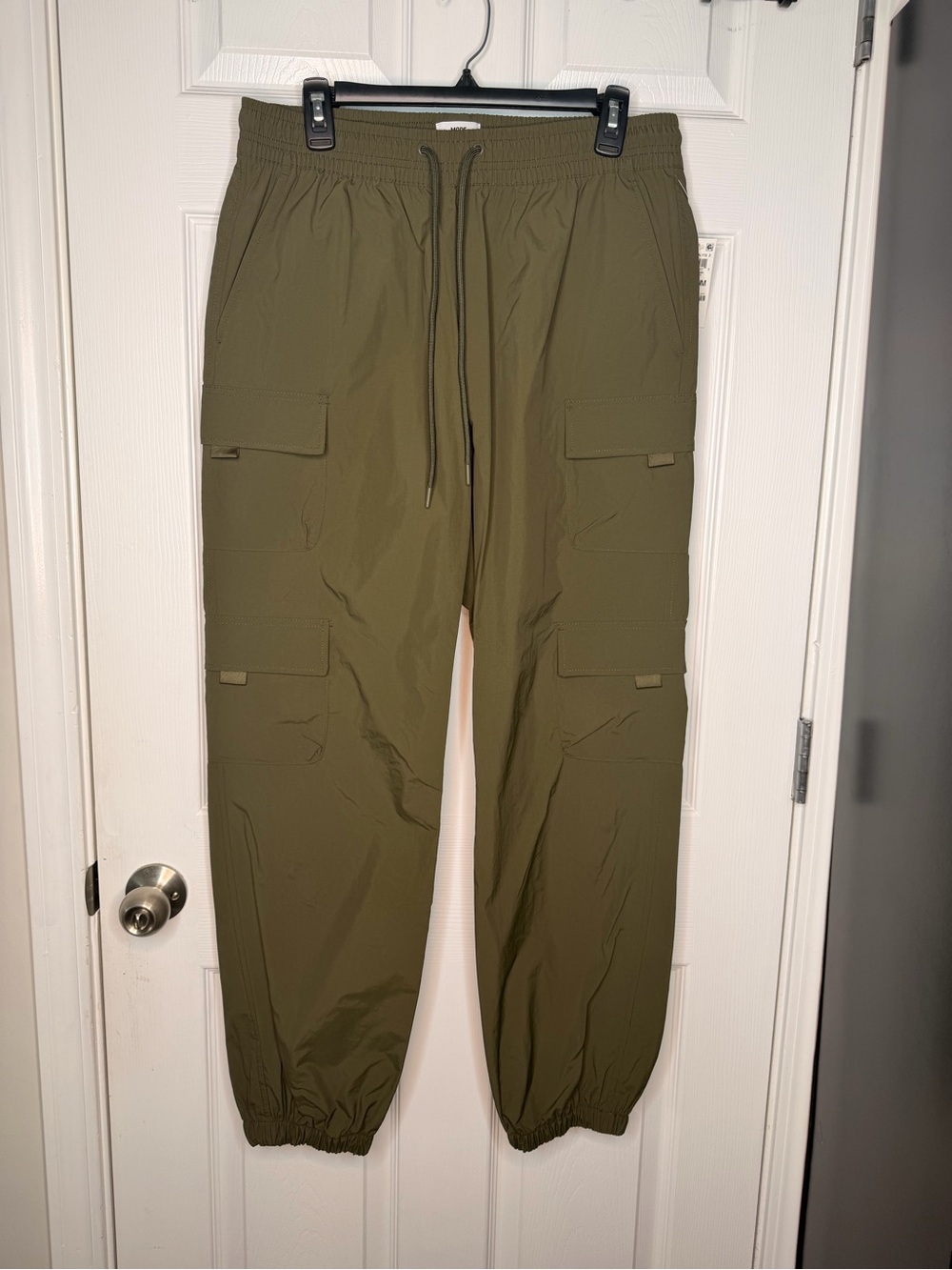 Mode of One Men's Cargo Jogger Pants Medium Deep Olive Green Utility NWT
